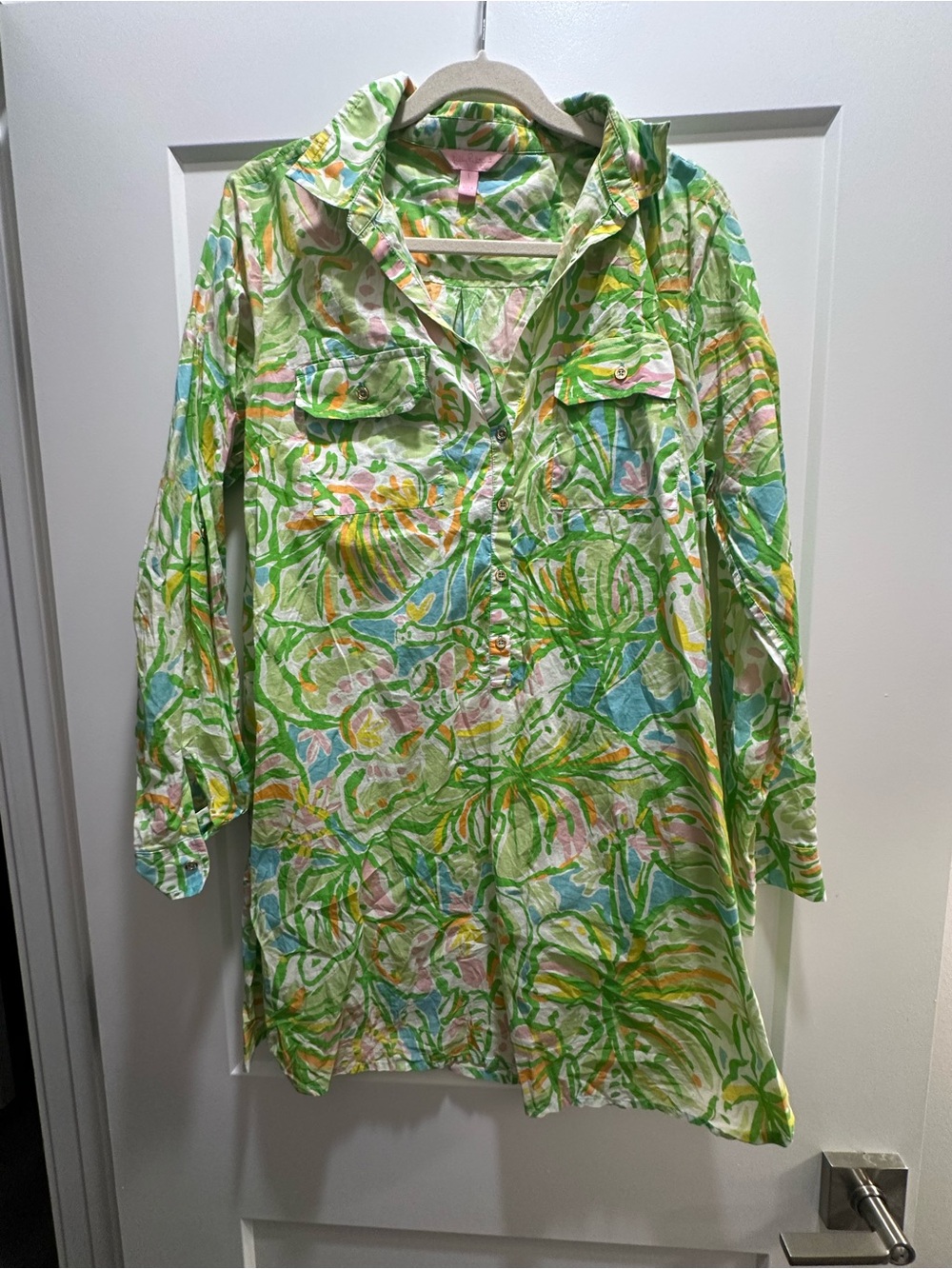 Lilly Pulitzer Captiva cover-up in print "Elephant Ears”